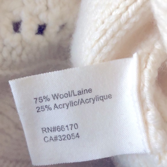 Anthropologie/Rosie Neira Botanical Chunky Knit Design Wool Sweater - Picture 7 of 8